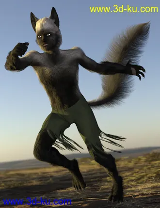 3D打印模型Wolfie and Sly Fox for Genesis 8 Male的图片