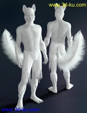 3D打印模型Wolfie and Sly Fox for Genesis 8 Male的图片