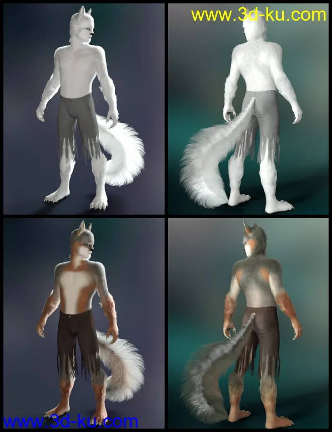 Wolfie and Sly Fox for Genesis 8 Male模型的图片18