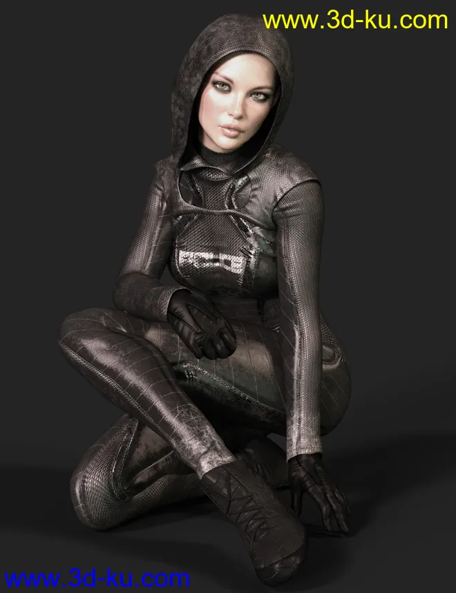 X-Fashion dForce Police Outfit for Genesis 8 Female(s)模型的图片1