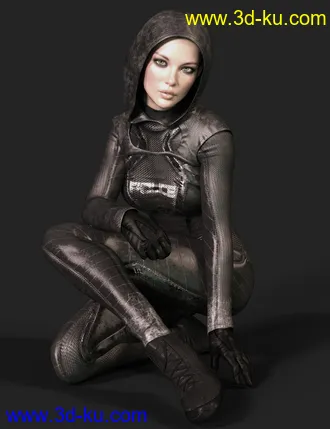 3D打印模型X-Fashion dForce Police Outfit for Genesis 8 Female(s)的图片