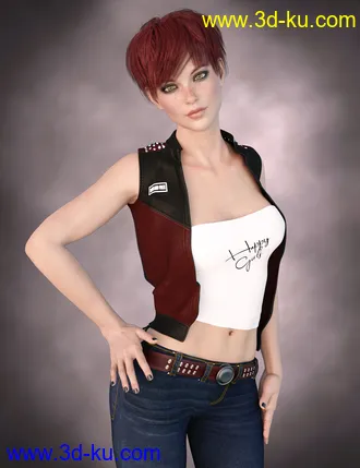 3D打印模型X-Fashion Happy Girls Outfit for Genesis 8 Female(s)的图片