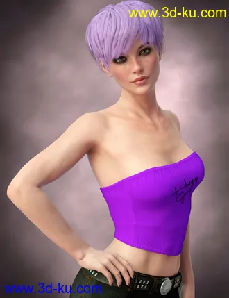 3D打印模型X-Fashion Happy Girls Outfit for Genesis 8 Female(s)的图片
