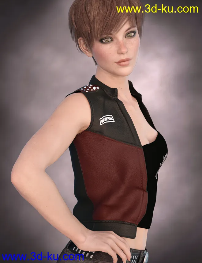 X-Fashion Happy Girls Outfit for Genesis 8 Female(s)模型的图片4