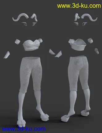 3D打印模型X-Fashion Satyr Outfit for Genesis 8 Female(s)的图片