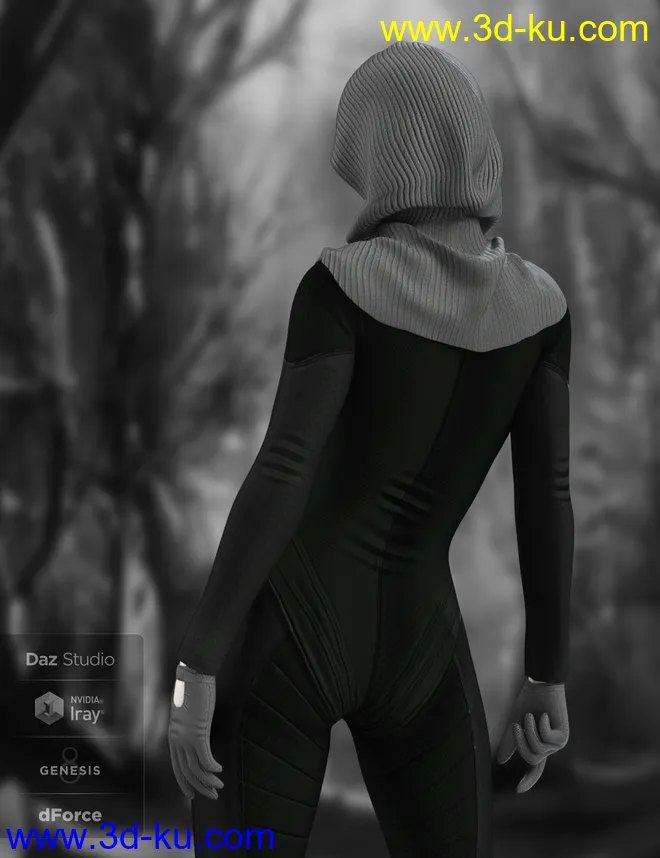 X-Fashion Tactical Outfit for Genesis 8 Female(s)模型的图片4
