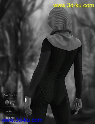 3D打印模型X-Fashion Tactical Outfit for Genesis 8 Female(s)的图片
