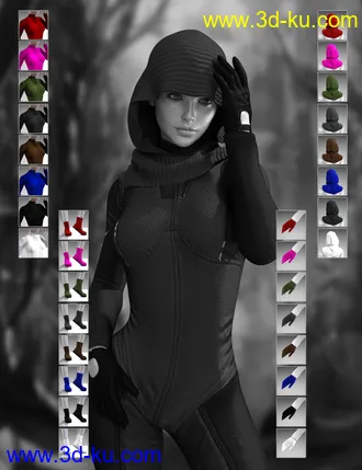 3D打印模型X-Fashion Tactical Outfit for Genesis 8 Female(s)的图片
