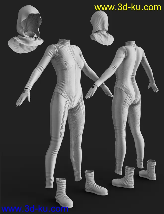 X-Fashion Tactical Outfit for Genesis 8 Female(s)模型的图片6