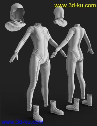 3D打印模型X-Fashion Tactical Outfit for Genesis 8 Female(s)的图片