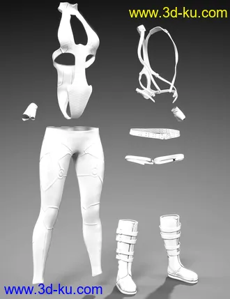3D打印模型X-Fashion Tactical Touch Outfit for Genesis 8 Female(s)的图片