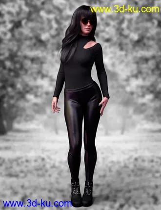3D打印模型X-Fashion Turtleneck Outfit for Genesis 8 Female(s)的图片