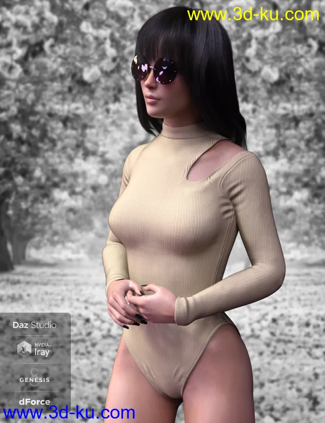 X-Fashion Turtleneck Outfit for Genesis 8 Female(s)模型的图片4