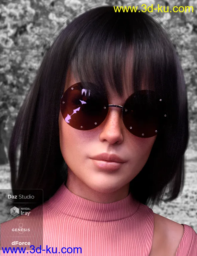 X-Fashion Turtleneck Outfit for Genesis 8 Female(s)模型的图片5