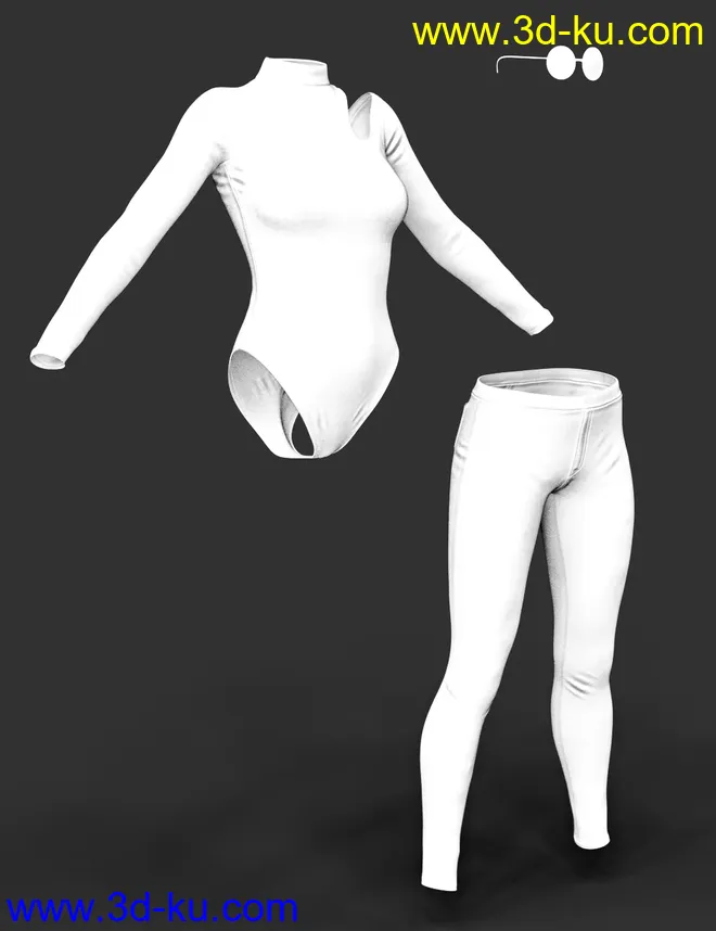 X-Fashion Turtleneck Outfit for Genesis 8 Female(s)模型的图片7