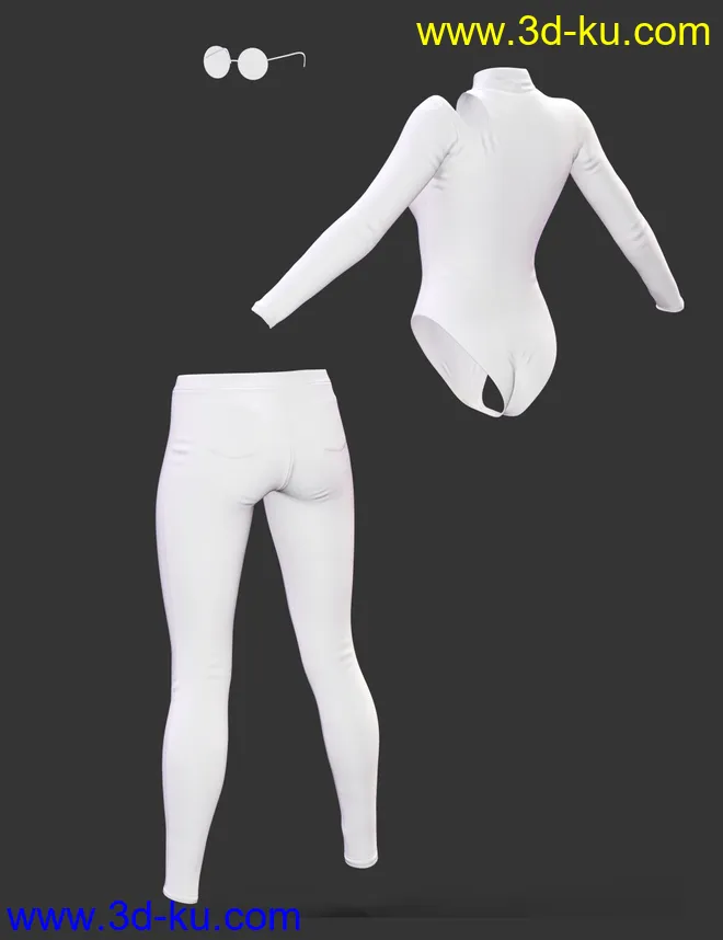 X-Fashion Turtleneck Outfit for Genesis 8 Female(s)模型的图片8
