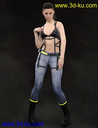 3D打印模型X-Fashion War Girl Outfit for Genesis 8 Female(s)的图片