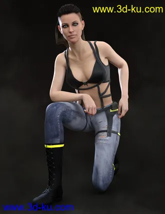 3D打印模型X-Fashion War Girl Outfit for Genesis 8 Female(s)的图片