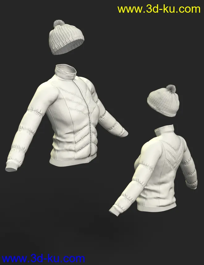 X-Fashion Warm Winter Jacket for Genesis 8 Female(s)模型的图片6