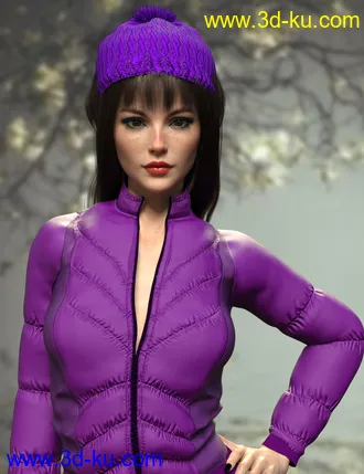 3D打印模型X-Fashion Warm Winter Jacket for Genesis 8 Female(s)的图片
