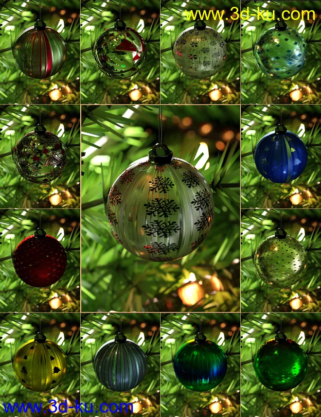 Xmas Glass Iray Shaders模型的图片1