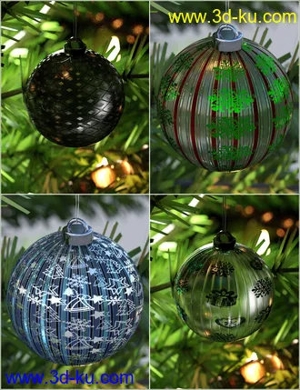 3D打印模型Xmas Glass Iray Shaders的图片