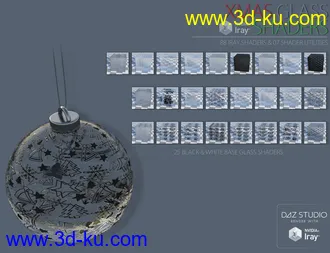 3D打印模型Xmas Glass Iray Shaders的图片