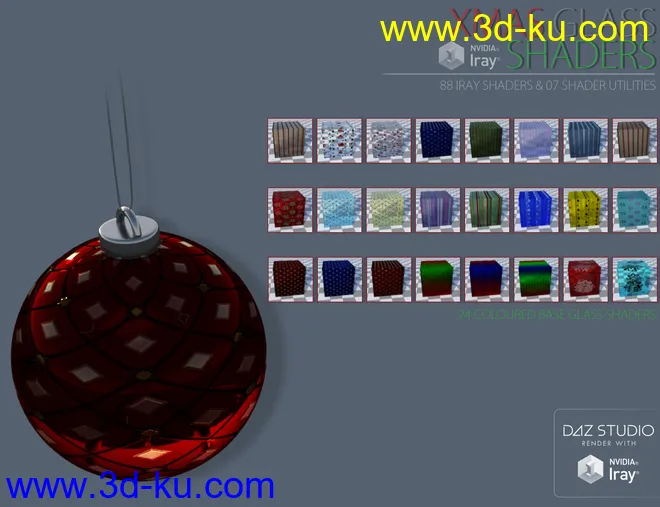 Xmas Glass Iray Shaders模型的图片4