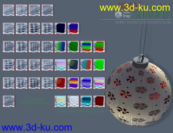Xmas Glass Iray Shaders模型的图片5
