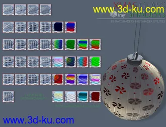 3D打印模型Xmas Glass Iray Shaders的图片
