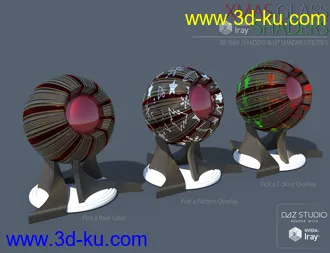 3D打印模型Xmas Glass Iray Shaders的图片