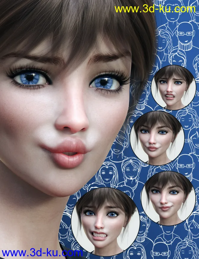 Young Expressive for Genesis 8 Female(s)模型的图片1