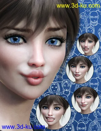3D打印模型Young Expressive for Genesis 8 Female(s)的图片