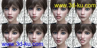 3D打印模型Young Expressive for Genesis 8 Female(s)的图片