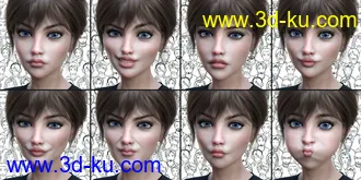 3D打印模型Young Expressive for Genesis 8 Female(s)的图片