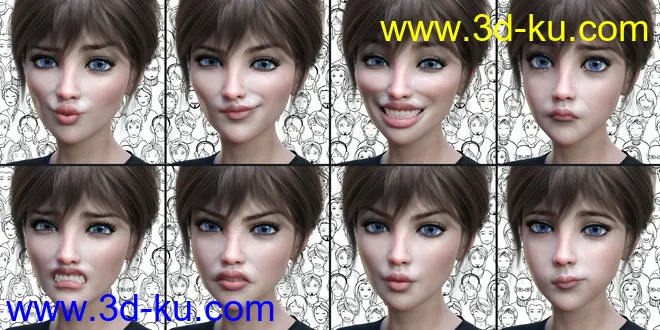Young Expressive for Genesis 8 Female(s)模型的图片4