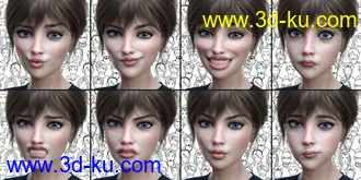 3D打印模型Young Expressive for Genesis 8 Female(s)的图片
