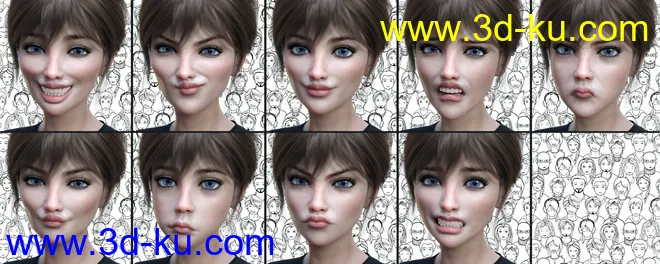 Young Expressive for Genesis 8 Female(s)模型的图片5