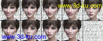 3D打印模型Young Expressive for Genesis 8 Female(s)的图片