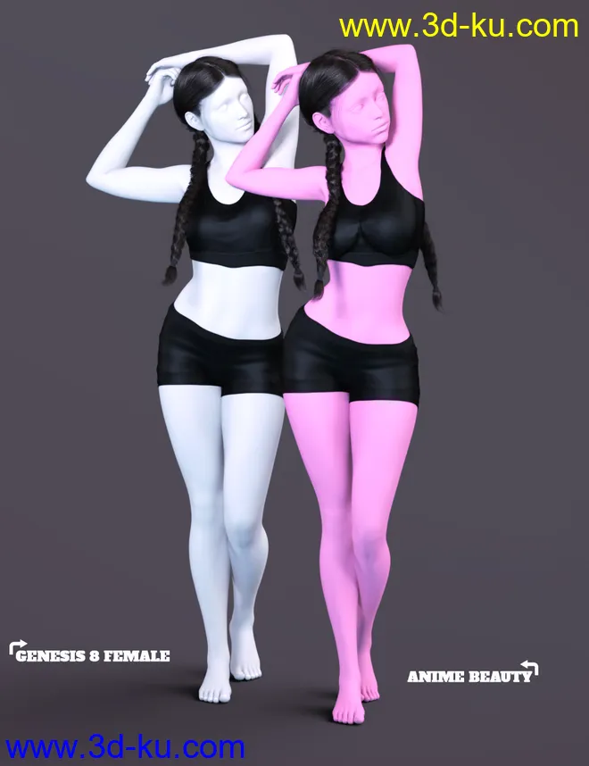 Z Anime Beauty Shape and Pose Mega Set模型的图片9