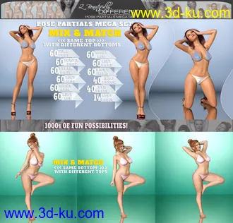 3D打印模型Z Beautifully Different Body Shapes and Pose Mega Set的图片