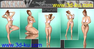 3D打印模型Z Beautifully Different Body Shapes and Pose Mega Set的图片