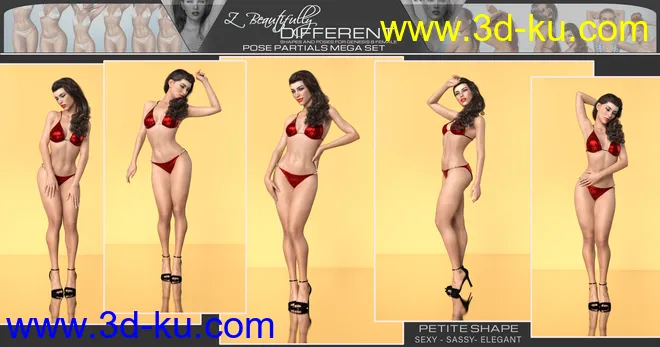 Z Beautifully Different Body Shapes and Pose Mega Set模型的图片8