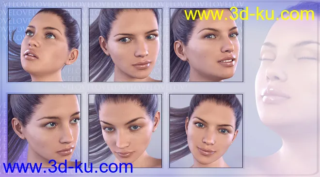 Z Childhood Wonder - Expressions for Genesis 3 Female模型的图片3