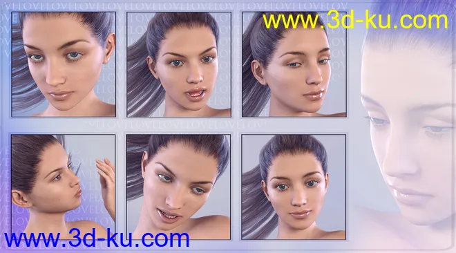 Z Childhood Wonder - Expressions for Genesis 3 Female模型的图片4