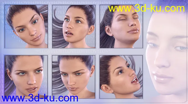 Z Childhood Wonder - Expressions for Genesis 3 Female模型的图片5