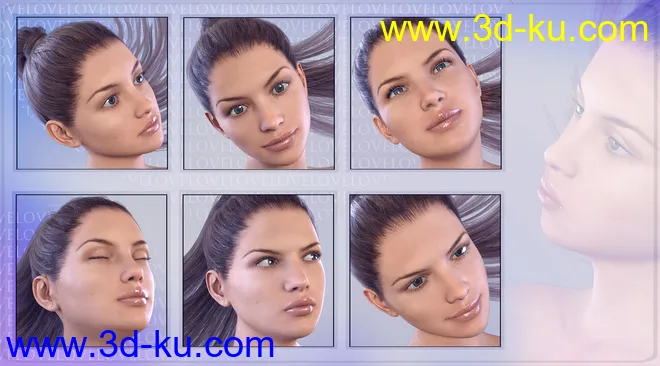 Z Childhood Wonder - Expressions for Genesis 3 Female模型的图片6