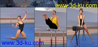3D打印模型Z Competitive Gymnastics Props and Poses的图片