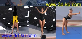 3D打印模型Z Competitive Gymnastics Props and Poses的图片