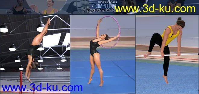 Z Competitive Gymnastics Props and Poses模型的图片9